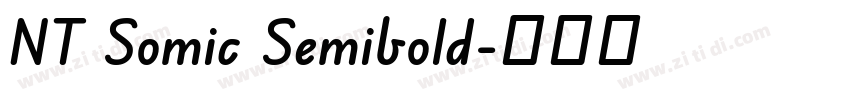 NT Somic Semibold字体转换